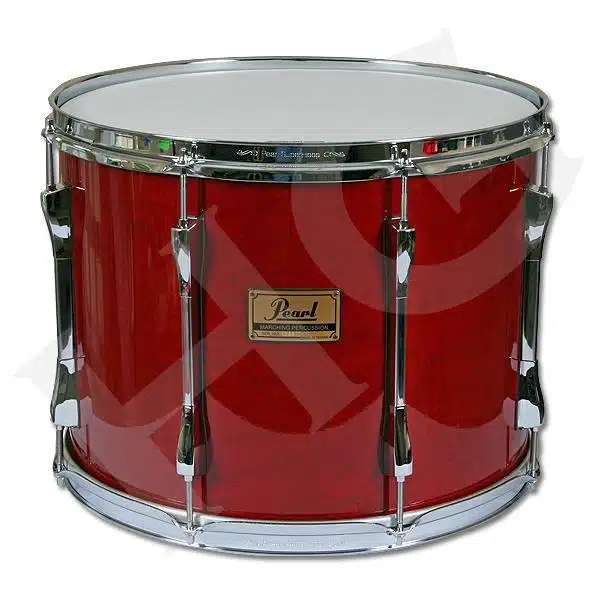 Pearl 18 x 12 Pipe Band Tenor Drum with Metal Hoops - Sequoia Red