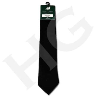 Black Wool Necktie