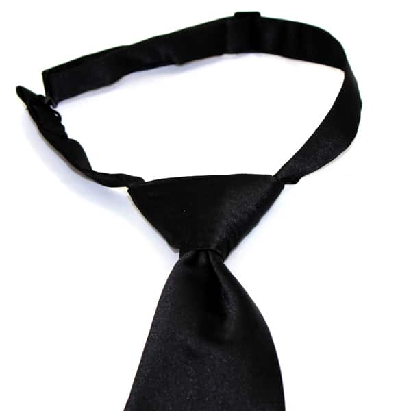 Black Satin Windsor Tie - Henderson Imports
