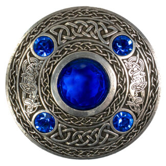 5 Stone Plaid Brooches - 3 Colors