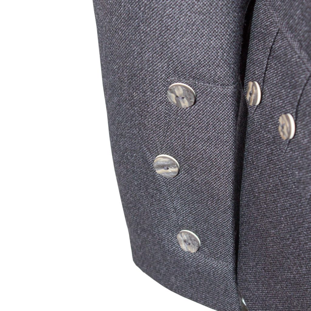 Braemar Style Charcoal Tweed Jacket & Vest - Henderson Imports