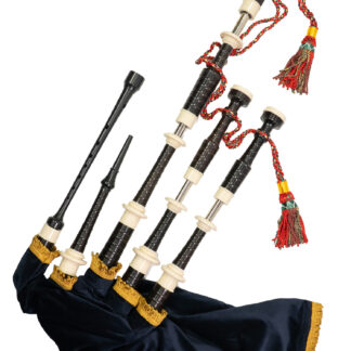 Naill DN3A Bagpipes - Imitation Ivory & Nickel Slides