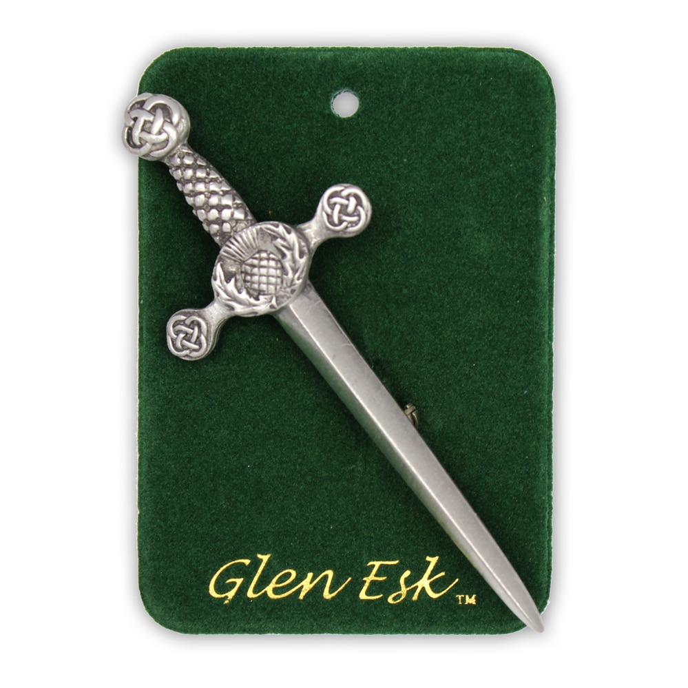 Pewter Thistle Kilt Pin (Glen Esk) - Henderson Imports