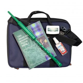 Youth Practice Chanter Package - Green Chanter with Navy Bag