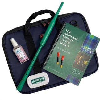 Youth Practice Chanter Package - Green Chanter with Navy Bag