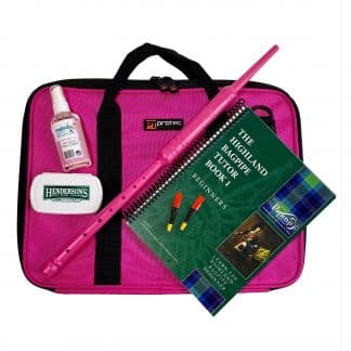 Youth Practice Chanter Package - Pink Chanter with Pink Bag