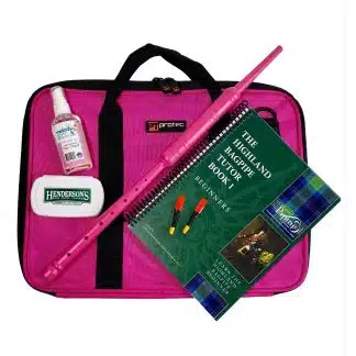 Youth Practice Chanter Package - Pink Chanter with Pink Bag